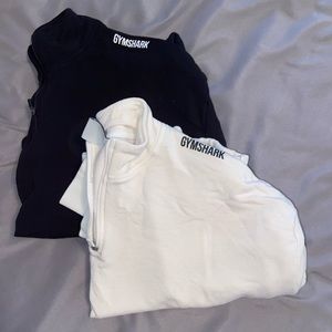 Two Pack Cropped Gymshark Quarter Zip Tops